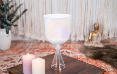 Potire de meditație Meinl Crystal Singing Chalice, 6.75"/17 cm, Note C4, Creamy, Root Chakra