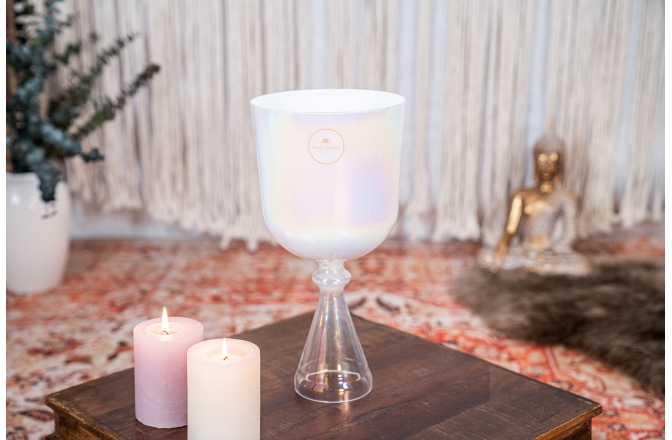 Potire de meditație Meinl Crystal Singing Chalice, 6.75"/17 cm, Note C4, Creamy, Root Chakra