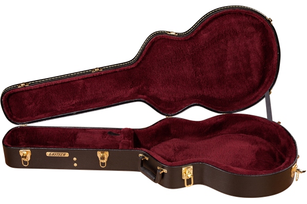 Gretsch Guitars G6242L 17" Deluxe Hollow Body Electric Hardshell Case Black