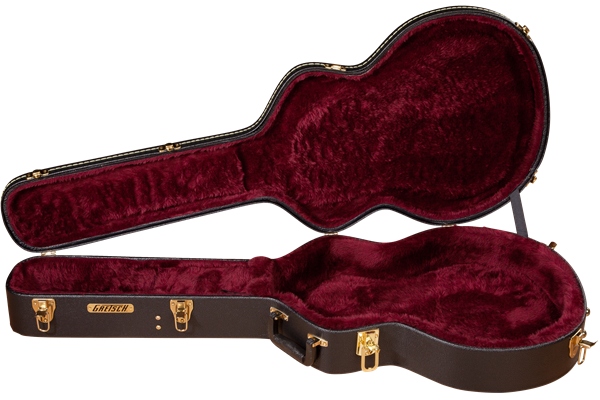 Gretsch Guitars G6267 16" Deluxe Thin Hollow Body Electric Hardshell Case Black