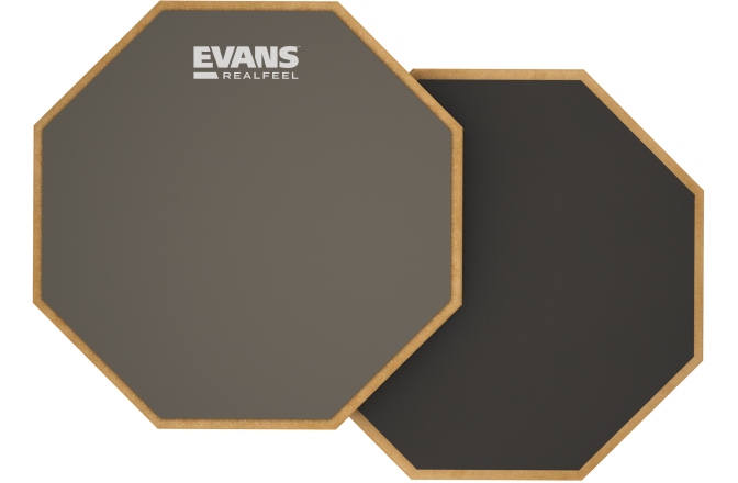 Practice Drum Evans RealFeel 2-Sided Drum Practice Pad 6 Inch