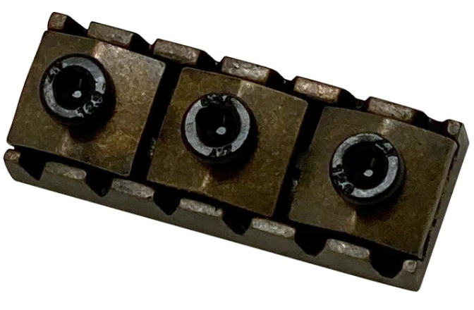 Prăguș blocabil (Locking nut) Floyd Rose  FR1NL3GB - 1000 Series / Special Locking Nut R-3 - Left - Green Bronze