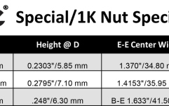 Prăguș blocabil (Locking nut) Floyd Rose  FR1NR2BN - 1000 Series / Special Locking Nut R-2 - Black Nickel