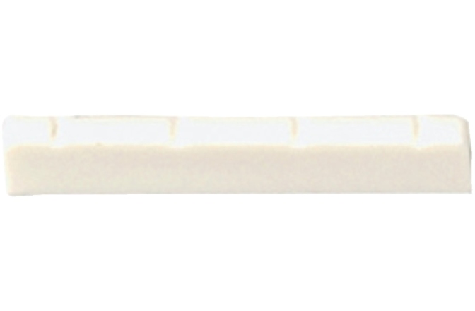 Prăguș / nut Ukulele Gewa Saddle plastic F&S Ukulele zimtat 35 x 5 x 6,5 mm