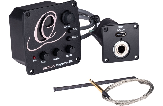 Preamp chitară Ortega Guitar onboard active preamp system - Rechargeable