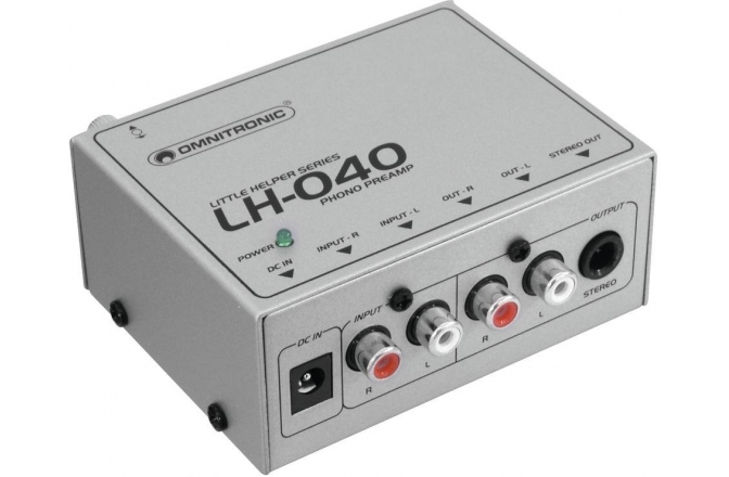 Preamp de pickup Omnitronic LH-040 Phono Preamplifier