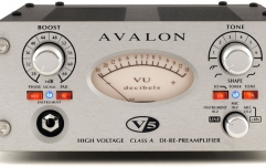 Preamp de studio Avalon Design V5 Mono DI-RE-Mic Preamplifier - Silver