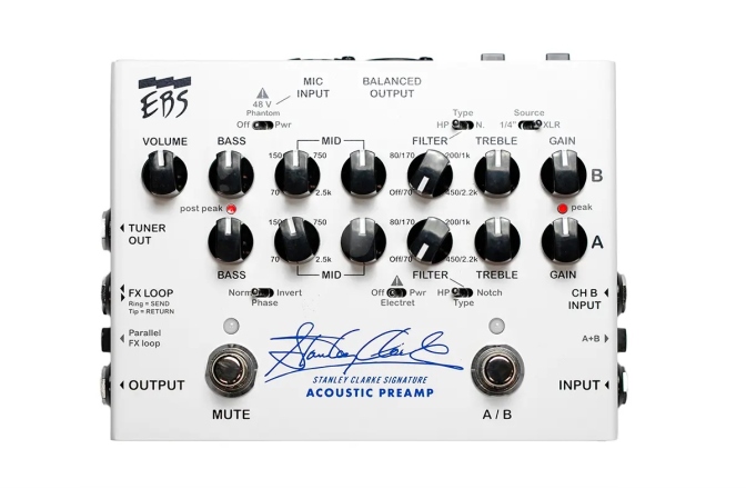 Preamplificator instrumente acustice EBS Stanley Clarke Pre Amp