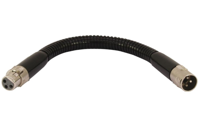 Prelungitor gooseneck Omnitronic Gooseneck black XLR/XLR, 47cm