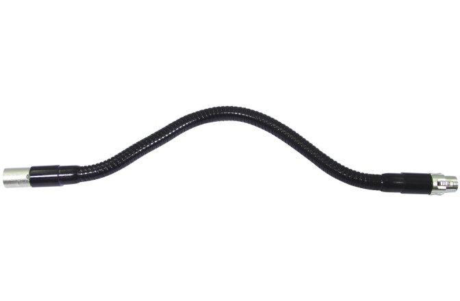 Prelungitor gooseneck Omnitronic Gooseneck black XLR/XLR, 47cm