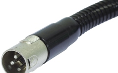 Prelungitor gooseneck Omnitronic Gooseneck black XLR/XLR, 47cm