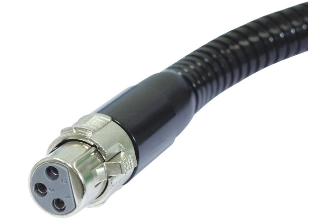 Prelungitor gooseneck Omnitronic Gooseneck black XLR/XLR, 47cm