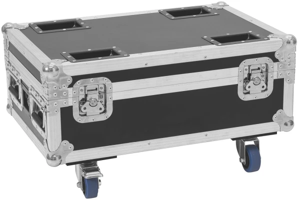 Roadinger Flightcase 4x AKKU IP UP-4 Plus HCL Spot WDMX with Charging Function — 2
