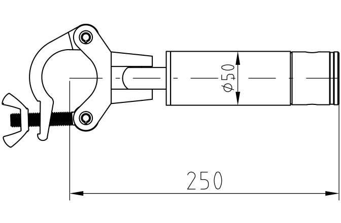 Prindere colț  Alutruss CORS-25 Corner Brace 25cm Adaptor