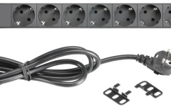 Priză de alimentare Adam Hall AH RACK PDU 8S USB