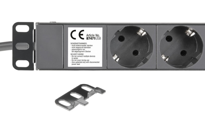 Priză de alimentare Adam Hall AH RACK PDU 8S USB