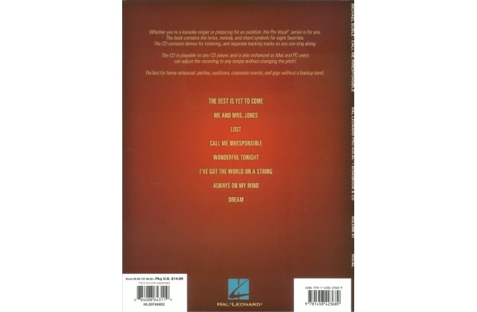 No brand Pro Vocal Men's Edition Volume 61: Michael Bublé – Call Me Irresponsible (Book/CD)