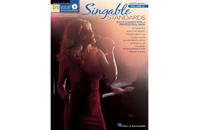 No brand Pro Vocal Women's Edition Volume 43: Singable Standards (Book/CD)