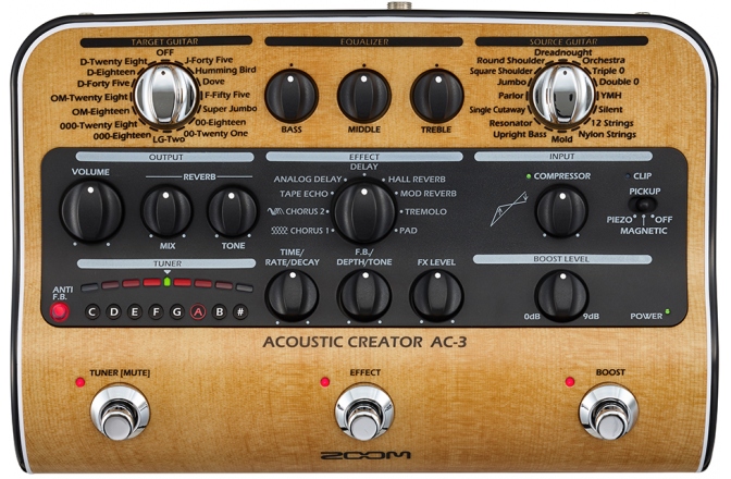 Procesor chitara acustică Zoom AC-3 Acoustic Creator