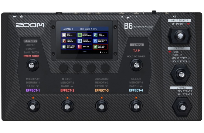 Procesor de efecte chitară bas Zoom B6 Multi-Effects Processor for Bass