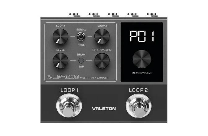 Procesor de efecte chitară  Valeton Multi-Track Sampler VLP-200