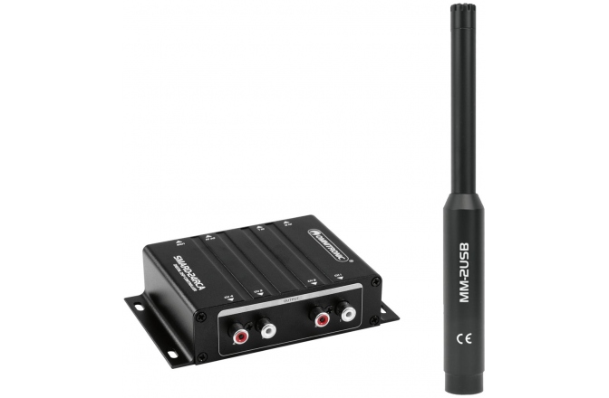 Procesor digital + Microfon masurare Omnitronic Set SMARD-24RCA + MIC MM-2USB