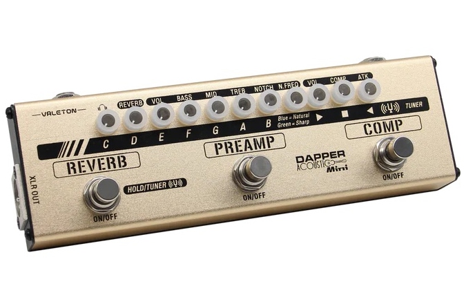 Procesor efecte chitară electro-acustică Valeton Dapper Acoustic Mini MES-4