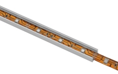 Profil din aluminiu pentru benzi LED, argintiu Eurolite U-profile for LED Strip silver 2m