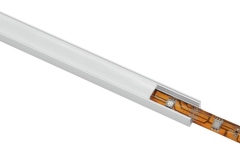 Profil din aluminiu pentru benzi LED, argintiu Eurolite U-profile for LED Strip silver 2m