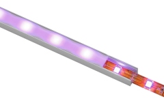 Profil din aluminiu pentru benzi LED, argintiu Eurolite U-profile for LED Strip silver 2m