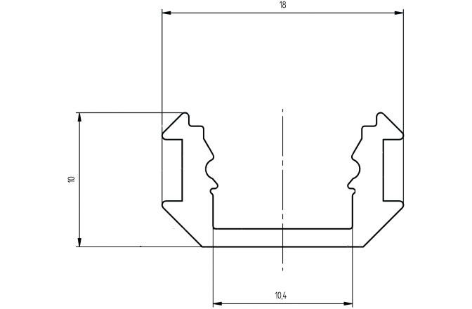 Profil din aluminiu pentru benzi LED Eurolite Multiprofile for LED Strip silver 2m
