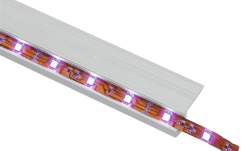 Profil din aluminiu pentru benzi LED Eurolite Step Profile for LED Strip silver 2m