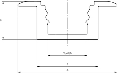 Profil din aluminiu pentru benzi LED Eurolite U-Profile MSA für LED Strip silver 2m