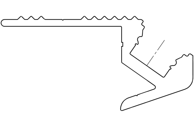 Profil Eurolite Step Profile for LED Strip black 2m