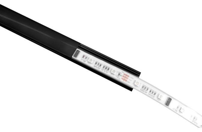 Profil Eurolite U-profile 20mm for LED Strip black 2m
