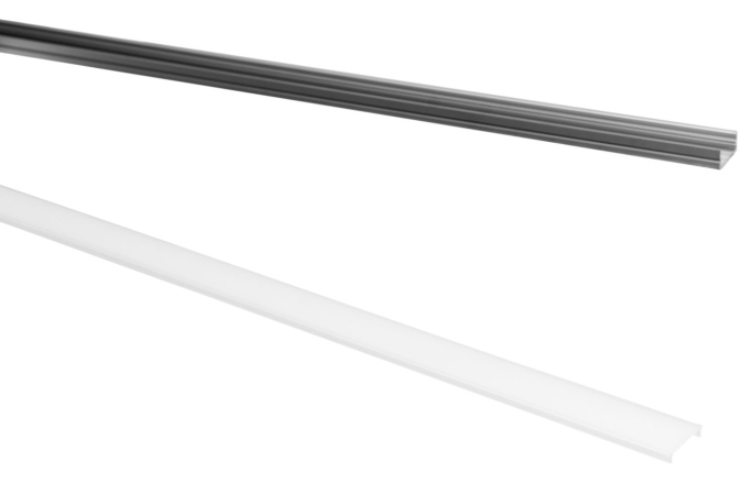 Profil LED Eurolite U-profile 20mm for LED Strip silver 2m