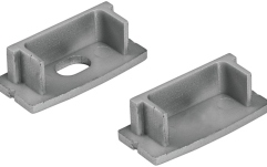 Profil metalic Eurolite End Caps for U-Profil 20mm silver