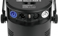 Proiector LED Eurolite LED Silent Par 6 QCL floor bk