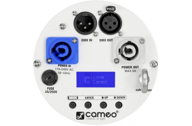 Proiector LED profesional Cameo Studio PAR-64 RGBWA+UV 12W WH