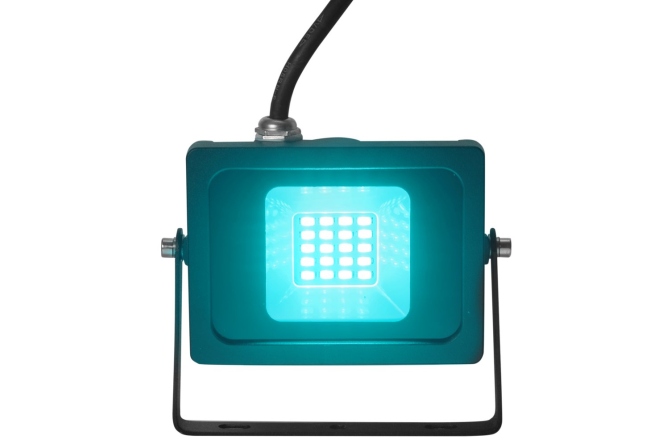 Proiector plat pentru exterior Eurolite LED IP FL-10 SMD turquoise