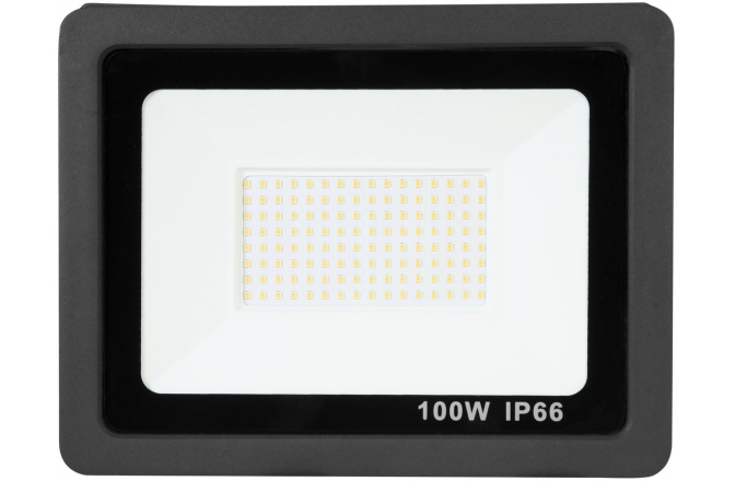 Proiector plat pentru exterior Eurolite LED IP FL-100 SMD WW