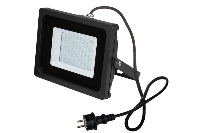 Proiector plat pentru exterior Eurolite LED IP FL-50 SMD turquoise