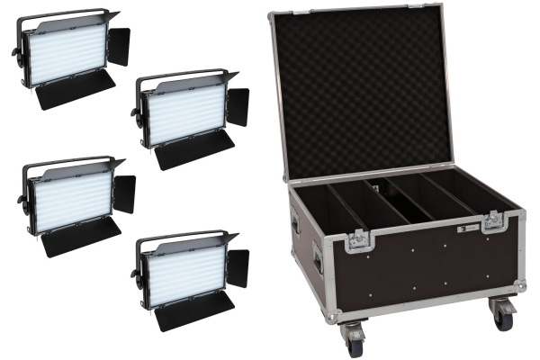 Eurolite Set 4x LED PLL-480 CW/WW Panel + Case