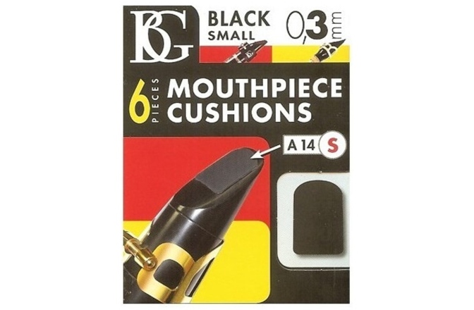 Protecție Muștiuc set 6 bucăți BG France A14S Mouthpiece Cushion 6 pcs Pack