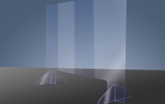 Protector acrilic transparent  Access Hygiene Wall 800x600