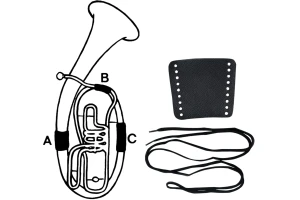 Gewa Tenor Horn Hand Guard, Leather, Part A