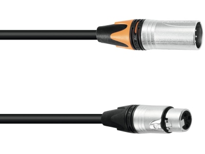 Adaptercable DMX XLR 5pin/3pin 0.3m bk