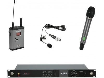 Set WISE TWO + Dyn. wireless microphone + BP + Lavalier 518-548MHz