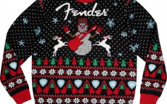 Pulover Fender Ugly Christmas Black L