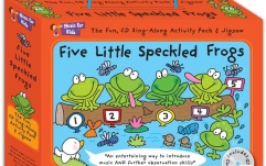 Puzzle de podea No brand Jingle Puzzle Five Little Speckled Frogs